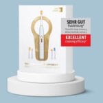 edel+white Testsieger Sehr Gut Putzleistung. Sonic Generation Health Suite – Das Schweizer Taschenmesser der Mundpflege - von führenden Zahnprofis empfohlen. Elektrische Zahnbürste, weiss / gold.