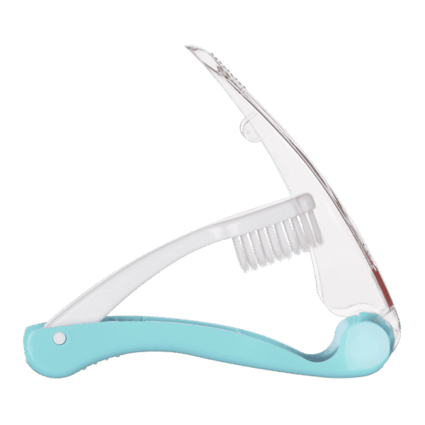 edel+white Flosserbrush TO GO Soft sous blister, jaune - Pour un sourire sain en déplacement