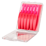 edel+white EasyFlex Interdental, Gebogene Bürste mit flexiblem Griff und antibakterieller Ummantelung für eine gründliche Zahnzwischenraumreinigung. SS, 6 Stück 0.5mm Durchmesser, Verpackung offen