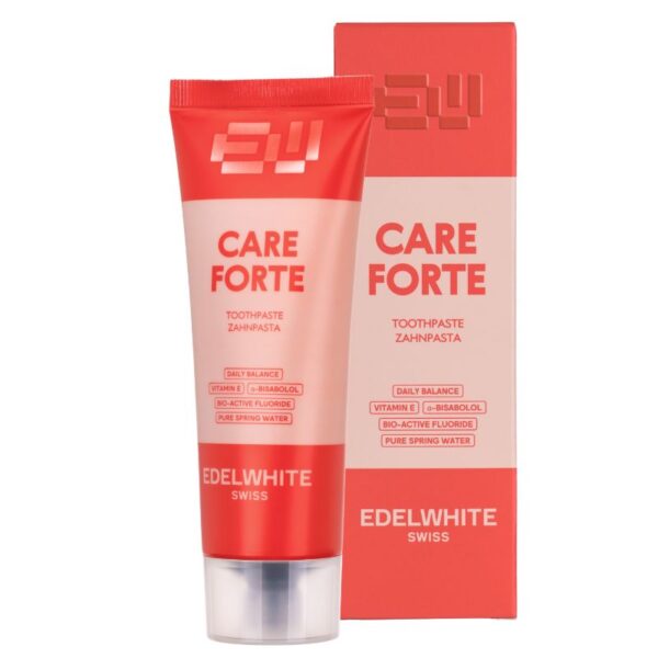 edel+white Care Forte Zahnpasta 75ml (**NEW DESIGN 2026**)