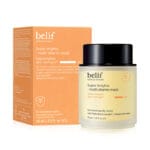 belif Super Knights Multi Vitamin Sleeping Mask 75ml Photo produit avec emballage - Crème de nuit éclaircissante aux vitamines C, E, B3 & B12 pour une peau éclatante au réveil