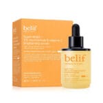 belif Brightening Serum 30ml - Vitamin C & Niacinamide Serum for radiant, even skin. Product photo with packaging. 