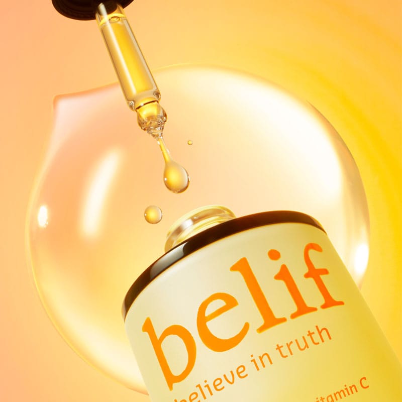 belif Brightening Serum 30ml - Vitamin C & Niacinamide Serum for radiant, even skin. Product photo Pipette with drop.