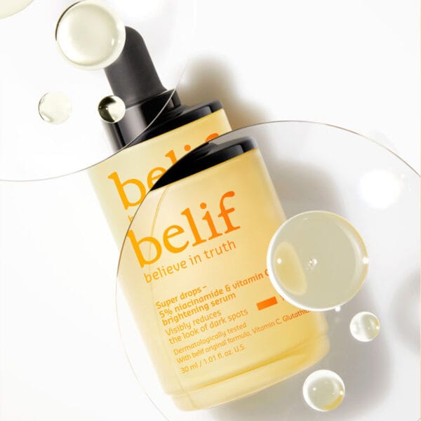 belif Brightening Serum 30ml - Vitamin C & Niacinamide Serum for radiant, even skin. Product photo Drops 