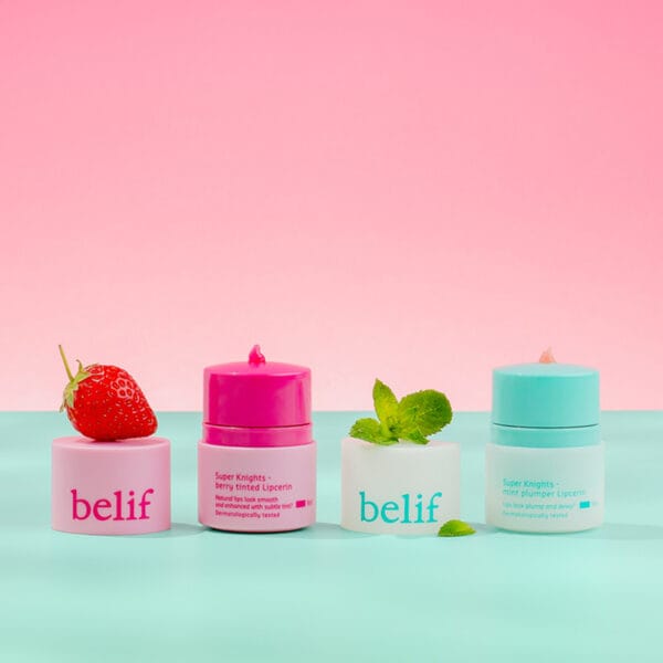 belif Mint Plumper and Berry Tinted Lipcerin 15ml - Image image different flavors, peppermint and strawberry
