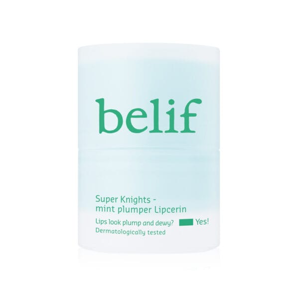 belif Mint Plumper Lipcerin 15ml - Baume repulpant pour les lèvres & masque à la menthe, aux peptides et au complexe multi-vitaminé. Photo du produit. 