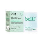 belif Mint Plumper Lipcerin 15ml - Plumping lip balm & mask with mint, peptides and multi-vitamin complex. Product photo with packaging. 