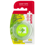 edel+white fil dentaire, Easy Tape Waxed Dental Tape Caipirinha en blister - Idéal pour les espaces interdentaires de toutes tailles ainsi que pour les débutants en fil dentaire