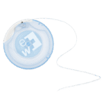 edel+white Zahnseide mit Expanding Superfloss Technologie für Plaque-Entfernung. Bild der Zahnseide ohne Verpackung