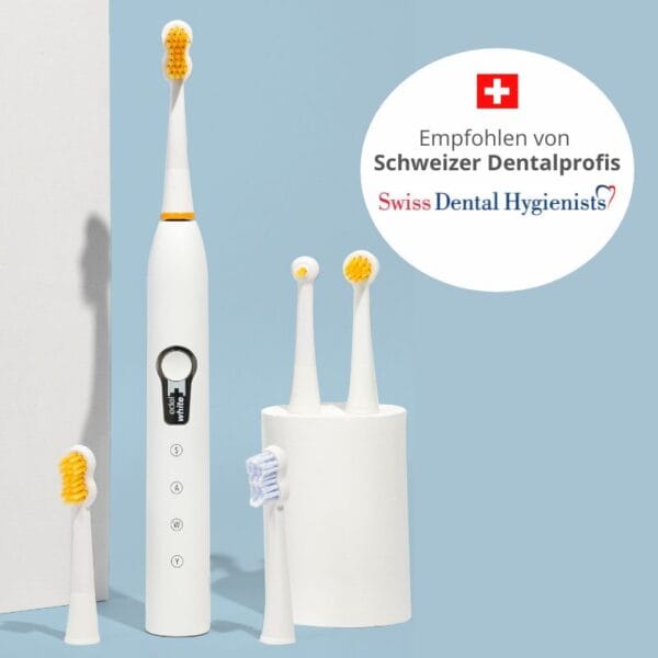 edel+white Sonic Generation Health Suite Schallzahnbürste – Das Schweizer Taschenmesser der Mundpflege - von führenden Zahnprofis empfohlen. Swiss Dental Hygienists.