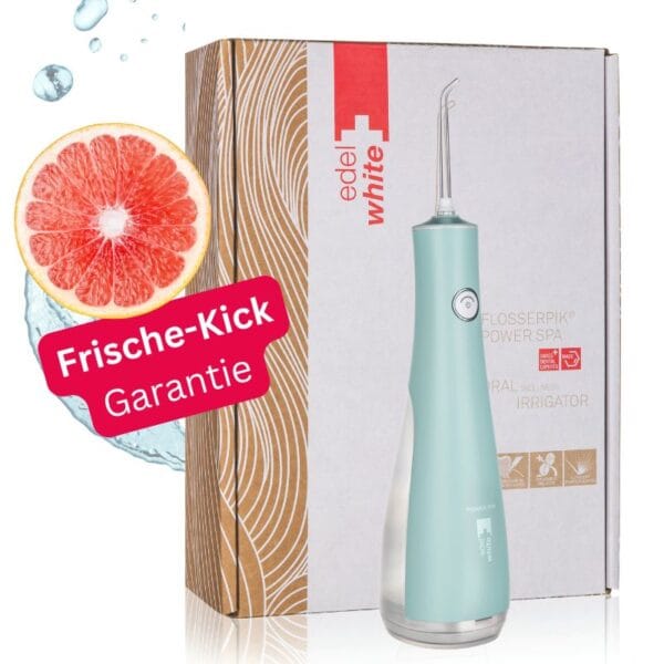 edelwhite Flosserpik Power Spa Munddusche mit Mundwasser kompatibel
