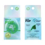 18230992 REACH POP Dental Floss Peppermint Floss - vegan, waxed dental floss with 384 micro threads & sustainable packaging, 50m, peppermint flavor. Picture of packaging. 